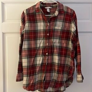 H&M button up shirt flannel pattern